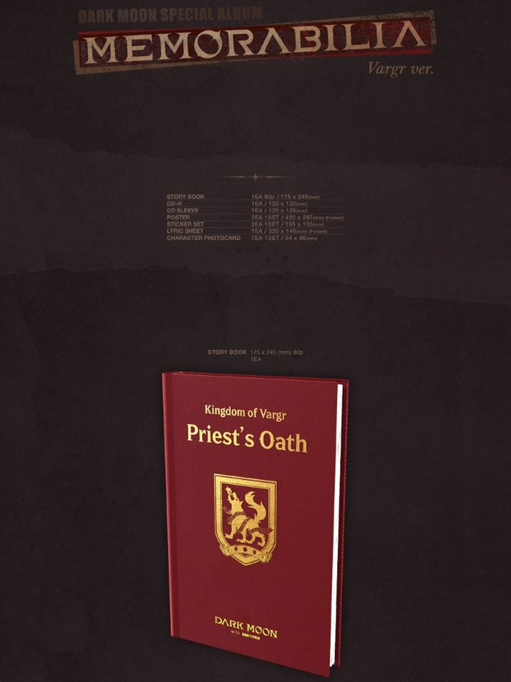 ENHYPEN - Memorabilia - Dark Moon Special Album (Vargr Ver.) - Seoul - Mate