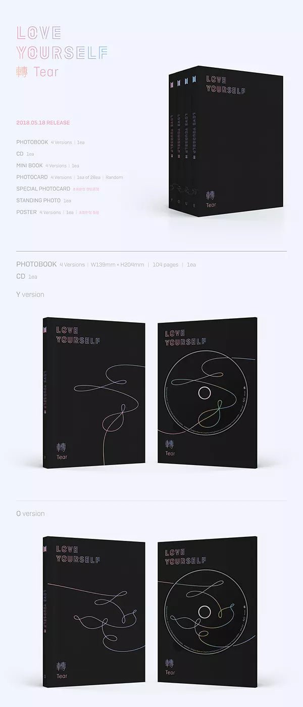BTS - LOVE YOURSELF 轉 'Tear' (3rd Studio-Album) - Seoul-Mate