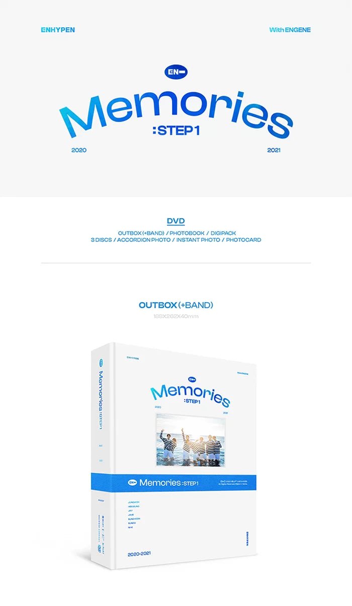 ENHYPEN - MEMORIES: STEP 1 DVD Details