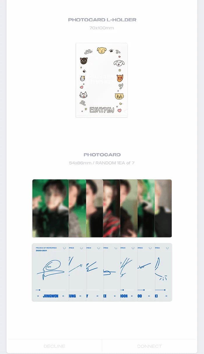 ENHYPEN - Pieces of Memories (Photobook) Details