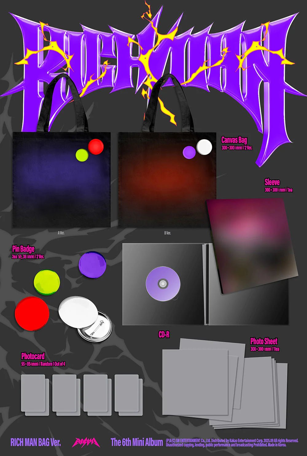 aespa - Rich Man - 6th Mini Album (RICH MAN BAG Ver.) - SeoulMate