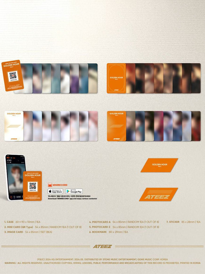 ATEEZ - GOLDEN HOUR : Part.1 (10th Mini Album) (Platform Ver.) - Seoul - Mate