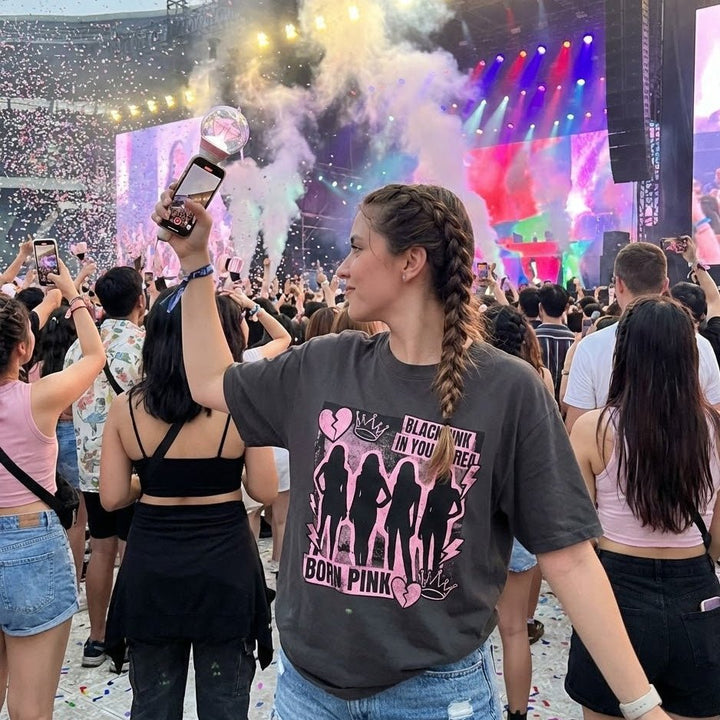 Blackpink Fan T-Shirt - In Your Area - Organic Oversize Shirt - SeoulMate