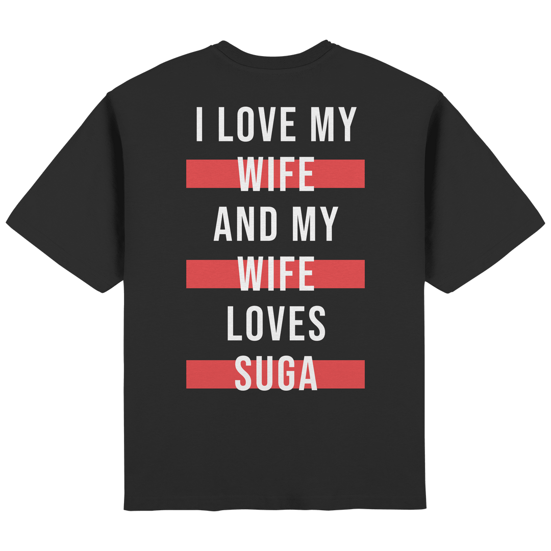 BTS - «I Love My Wife and My Wife Loves BTS» Oversized T-Shirt - SeoulMate