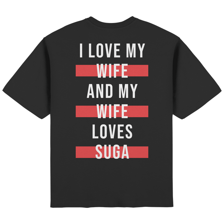 BTS - «I Love My Wife and My Wife Loves BTS» Oversized T-Shirt - SeoulMate