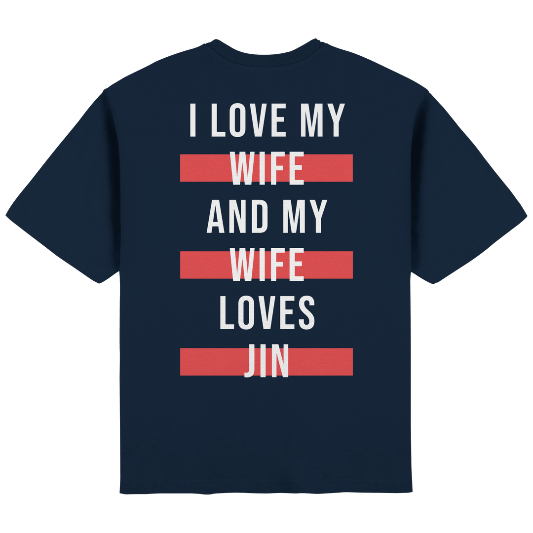 BTS - «I Love My Wife and My Wife Loves BTS» Oversized T-Shirt - SeoulMate