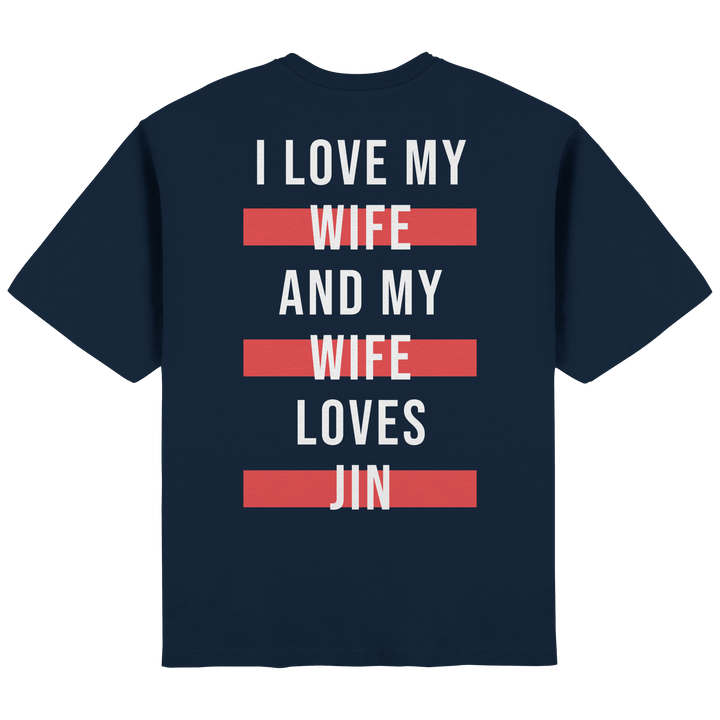 BTS - «I Love My Wife and My Wife Loves BTS» Oversized T-Shirt - SeoulMate