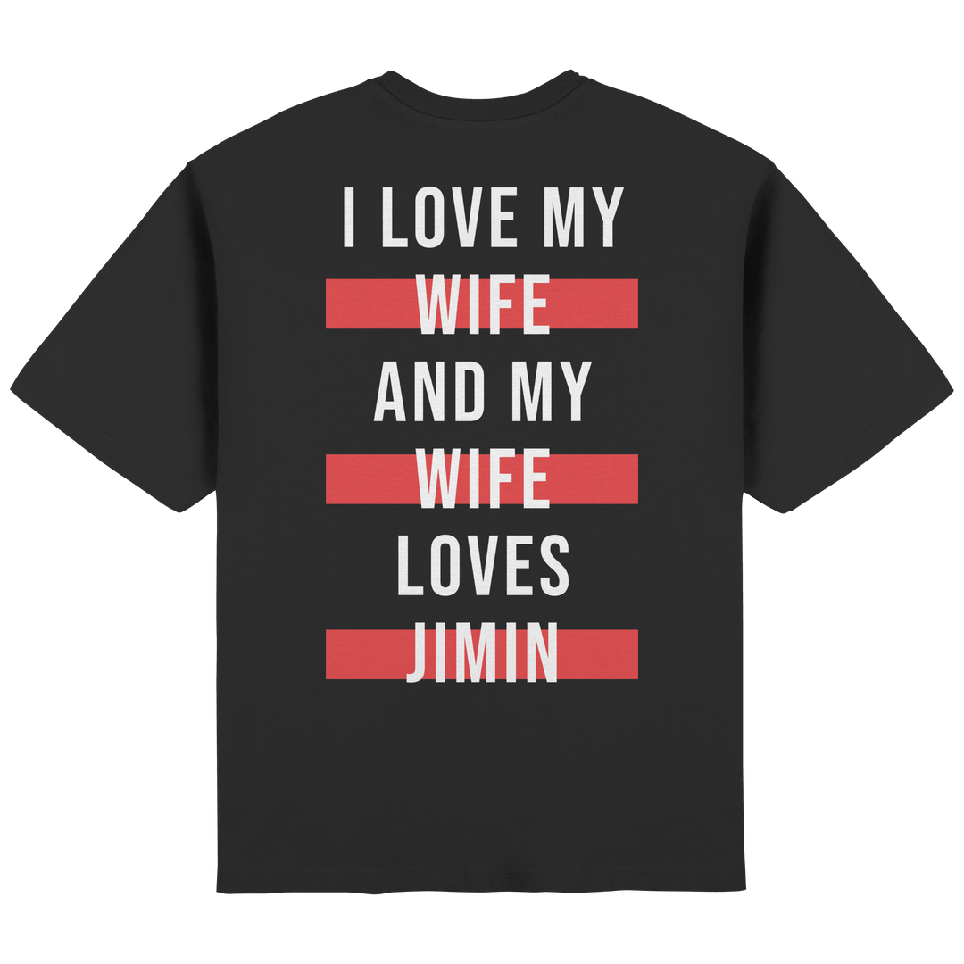 BTS - «I Love My Wife and My Wife Loves BTS» Oversized T-Shirt - SeoulMate