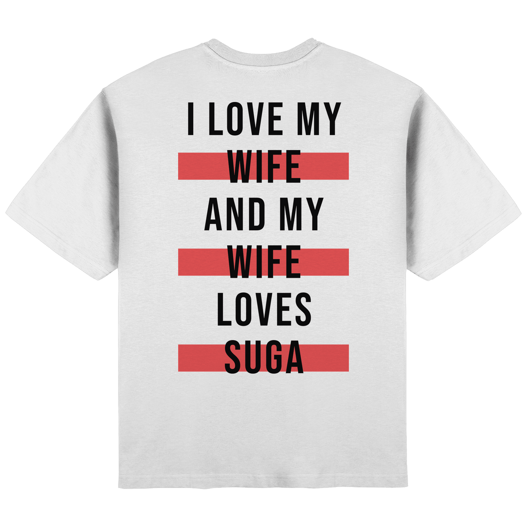 BTS - «I Love My Wife and My Wife Loves BTS» Oversized T-Shirt - SeoulMate