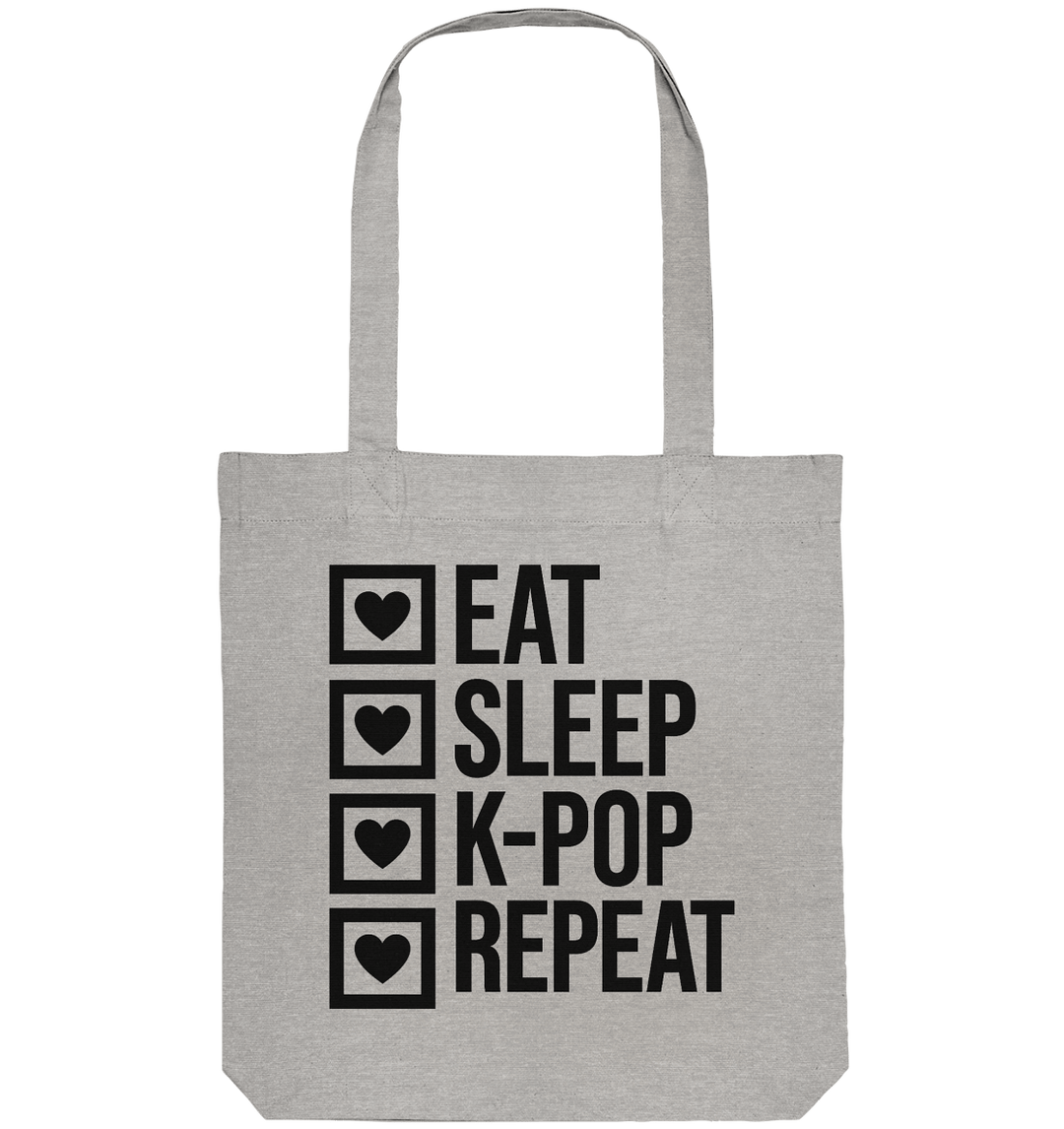 Eat, Sleep, K - Pop, Repeat - Organic Tote - Bag - SeoulMate