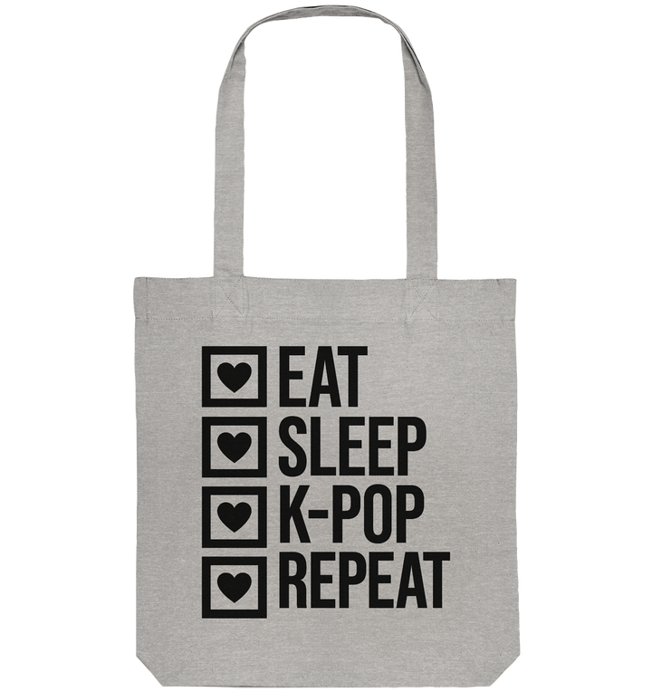 Eat, Sleep, K - Pop, Repeat - Organic Tote - Bag - SeoulMate
