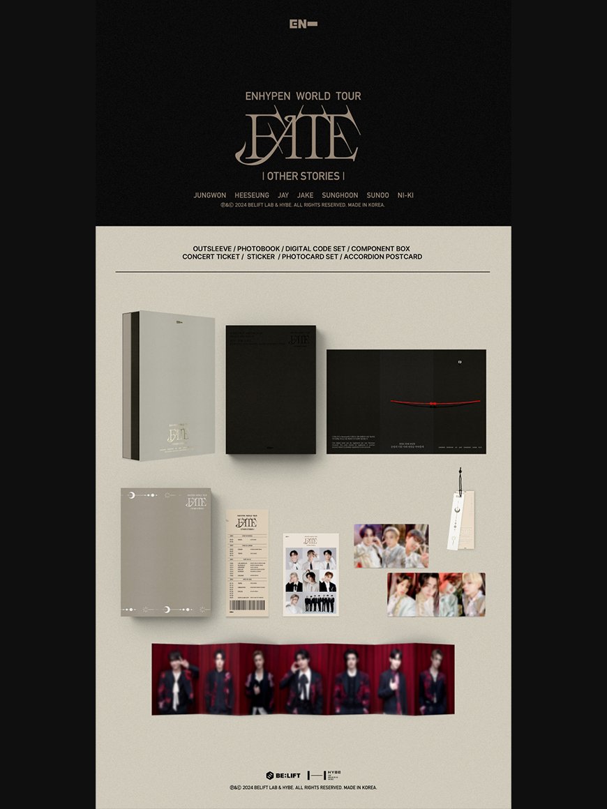 ENHYPEN - World Tour 'FATE' OTHER STORIES - Digital Code - Seoul - Mate