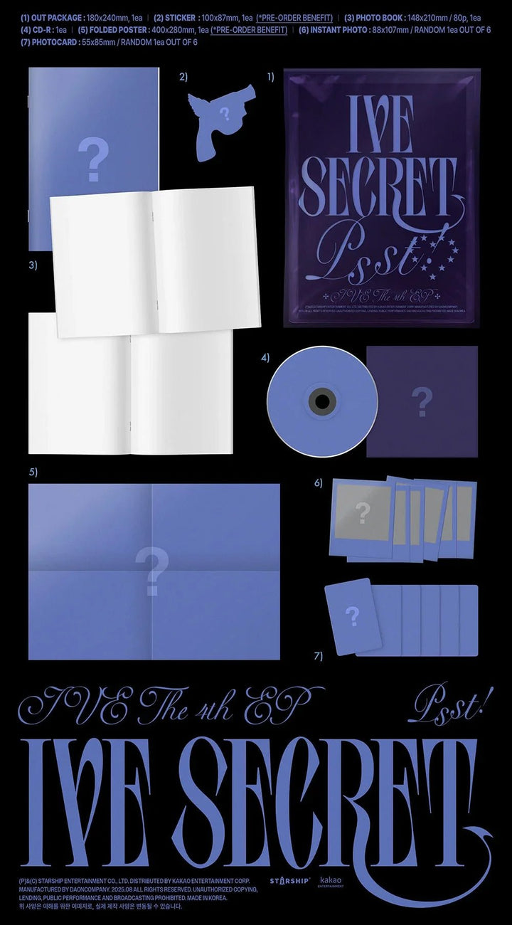 IVE - IVE SECRET (4th EP Album) (Standard Ver.) - SeoulMate