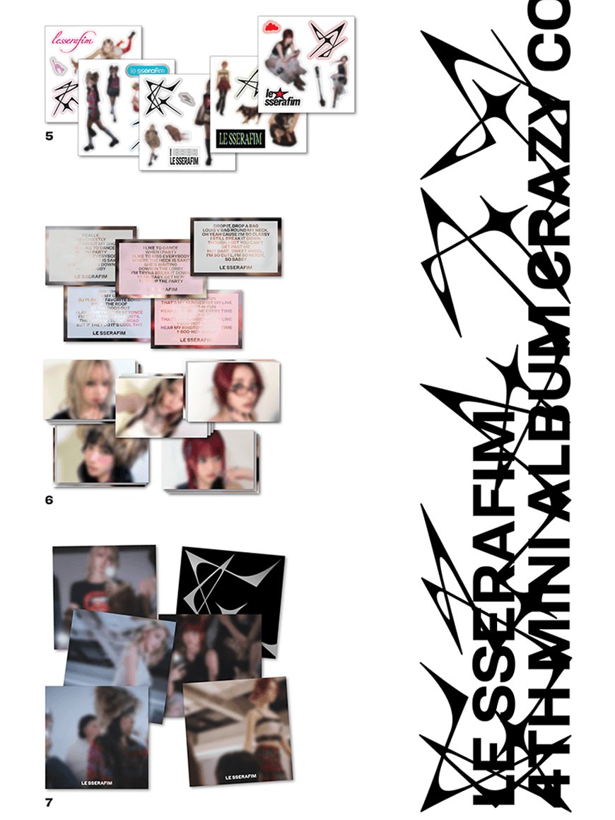 LE SSERAFIM - CRAZY (4th Mini Album) Compact Ver. (+KNPOPS Trading Card) - Seoul - Mate