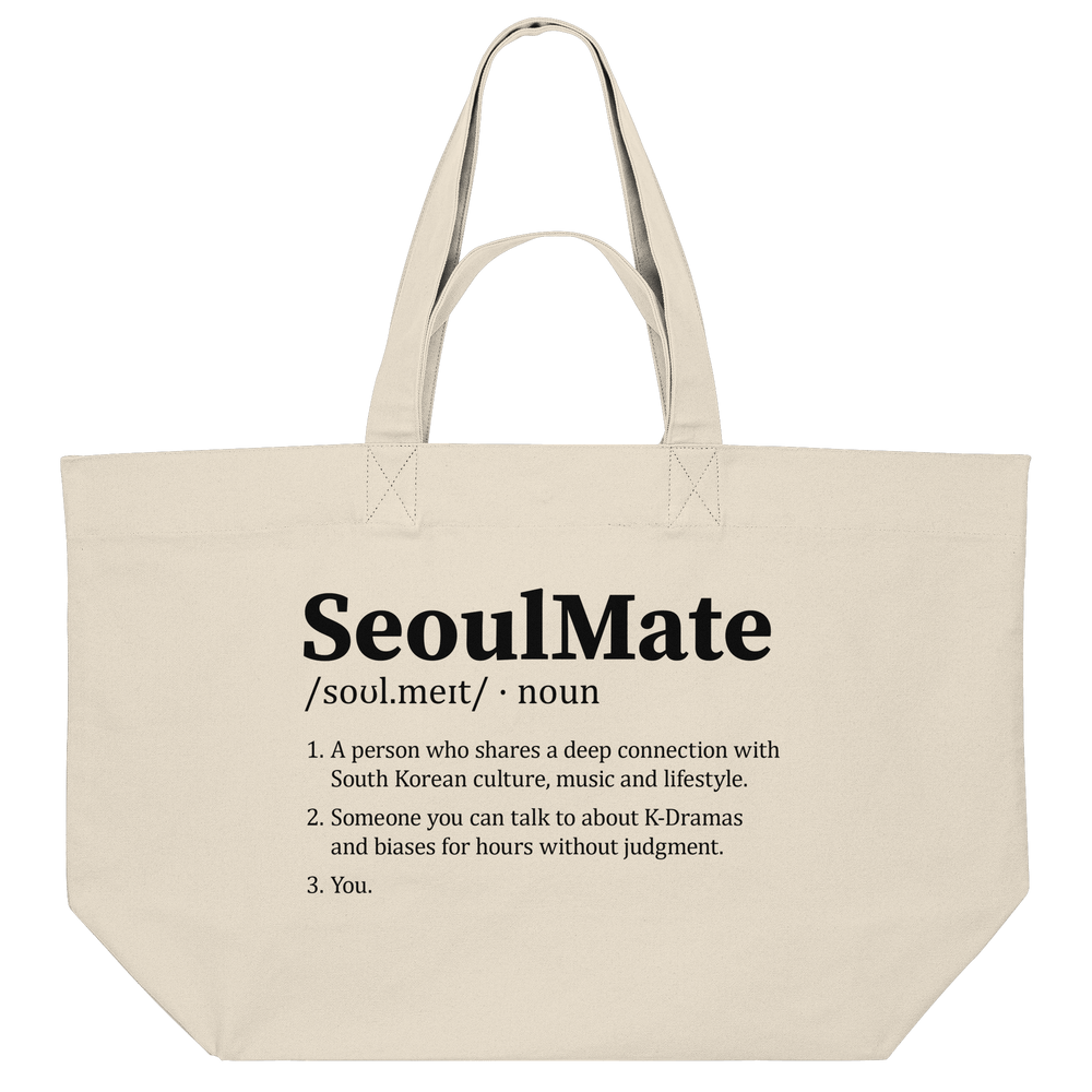 "SeoulMate" Tote Bag – XL Shopper für Korea und K - Pop Fans - SeoulMate