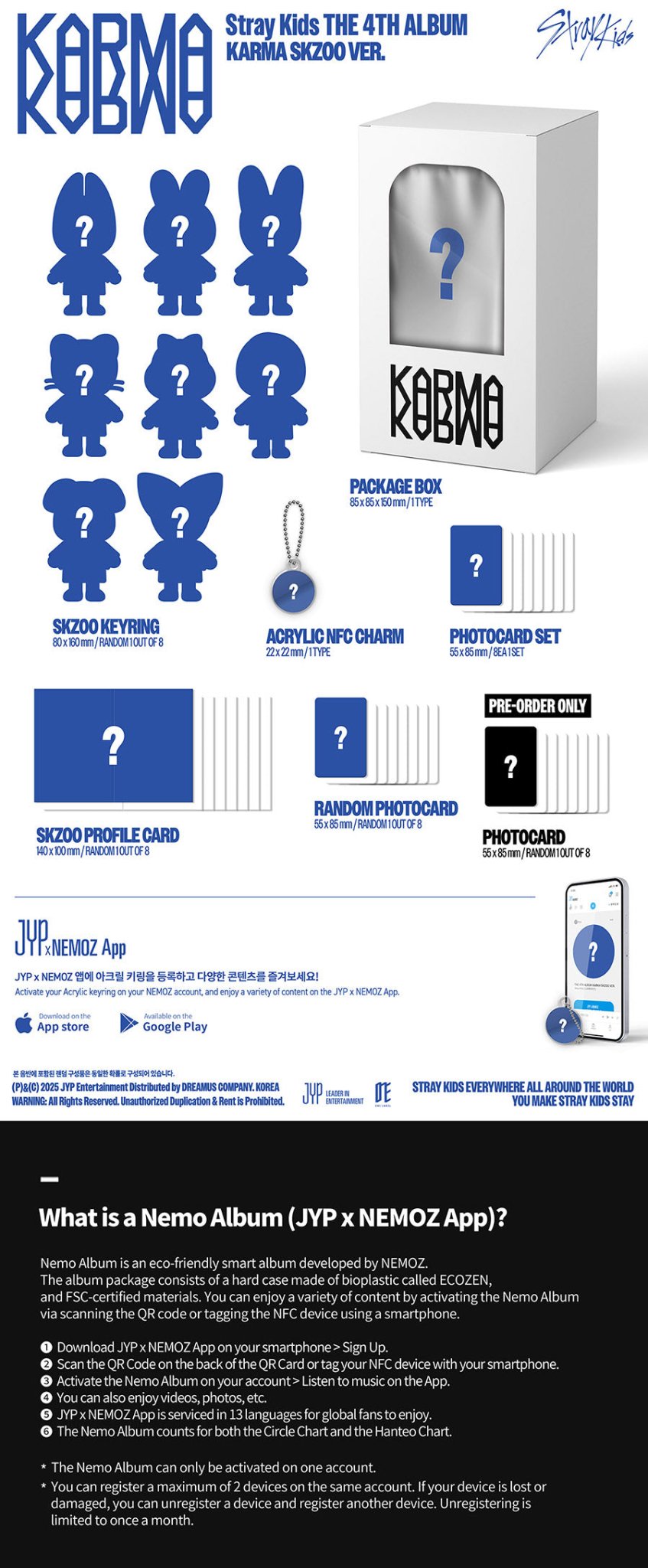 NEMOZ KARMA skzooバージョン8枚コンプ Stray Kids - KARMA [4th Album - SKZOO Ver.] - K PLACE