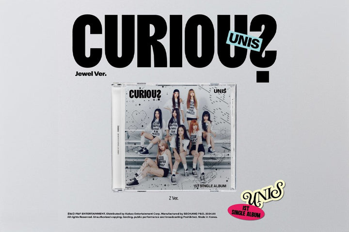 UNIS - CURIOUS - 1st Single Album (Jewel Ver.) - Seoul - Mate