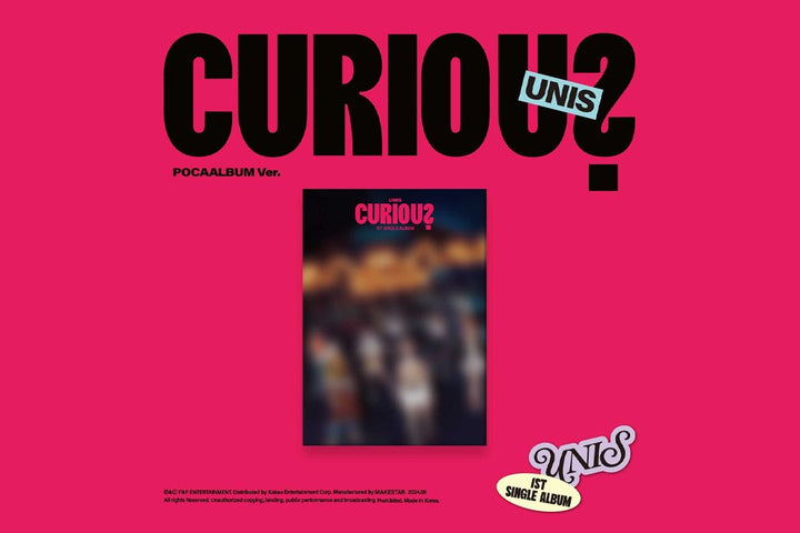 UNIS - CURIOUS - 1st Single Album (POCA Album Version) - Seoul - Mate