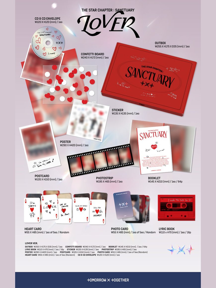 (+ WITHMUU Fotokarte) TXT - THE STAR CHAPTER : SANCTUARY (7th Mini Album) - Seoul - Mate