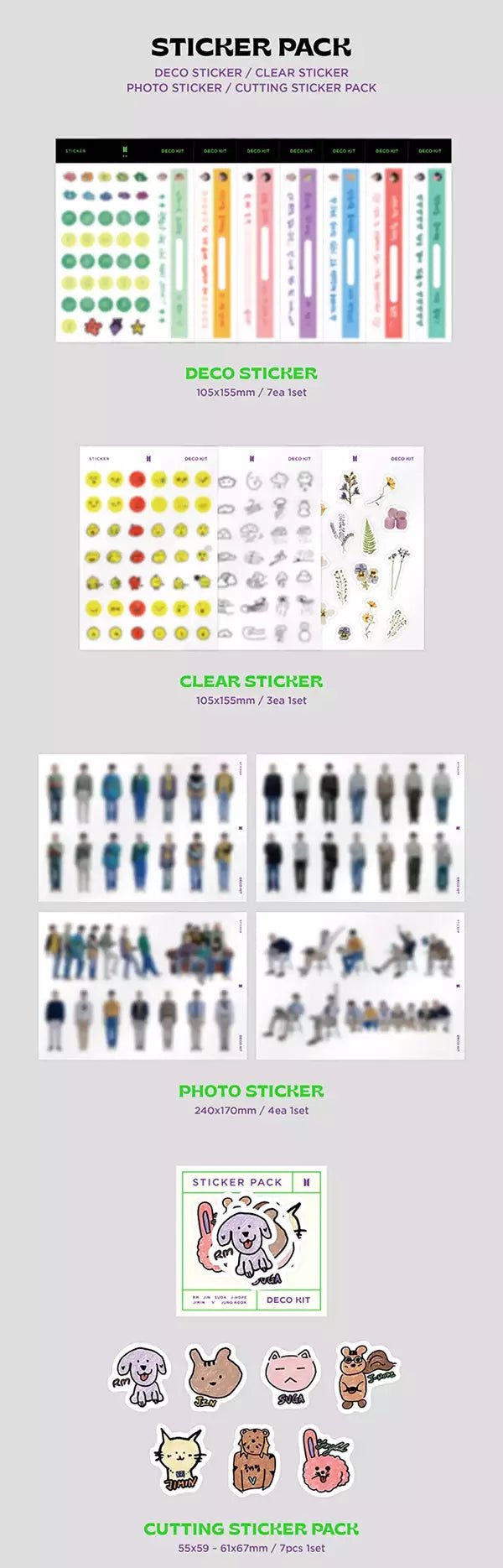 BTS - DECO KIT ✔️ Buy decoration set online – Seoul-Mate