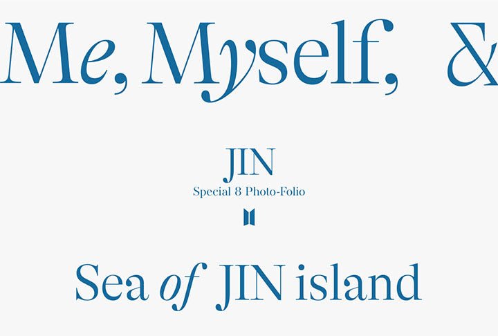 BTS - Me, Myself and Jin 'Sea of JIN Island' Photobook - Seoul-Mate