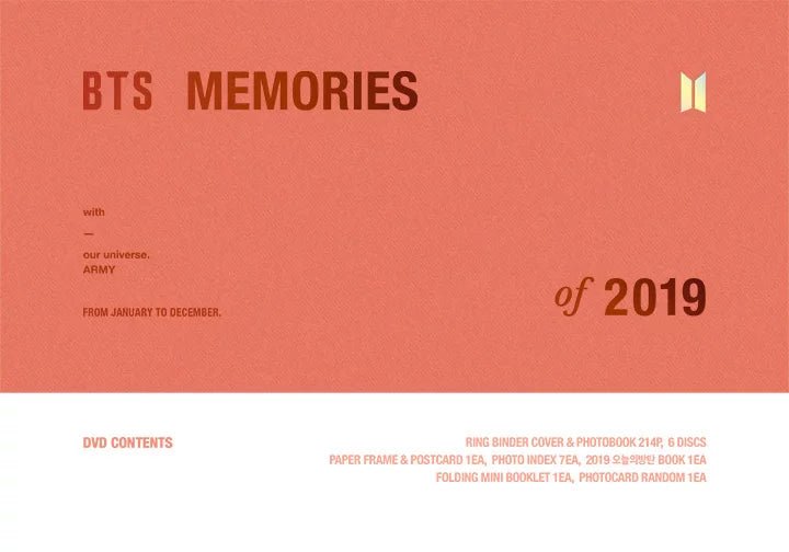 BTS - Memories of 2019 Reissue [6 DVD Set] – Seoul-Mate