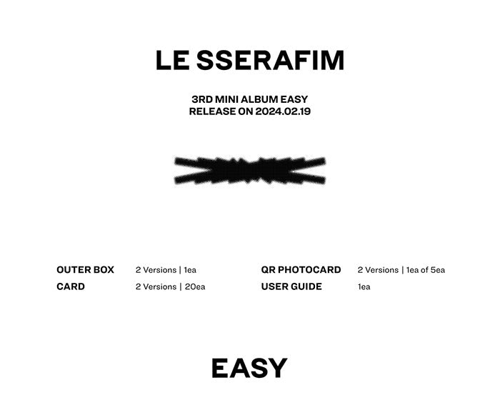 LE SSERAFIM - EASY (WeVerse Albums Ver.) (3rd Mini-Album) - Seoul-Mate