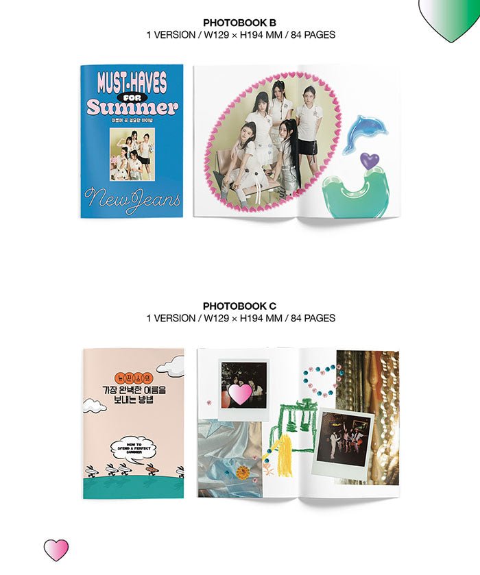 NewJeans Bluebook Get Up セット NEWJEANS - [NEW JEANS] (1st EP Album BLUEBOOK 6 Version SET