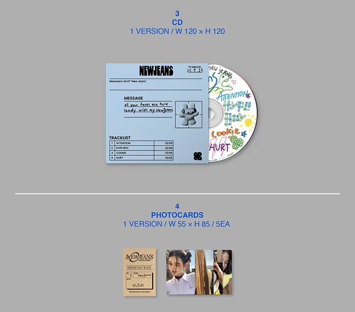 NEWJEANS - New Jeans [Bluebook Ver.] (1st Mini Album) – Seoul-Mate