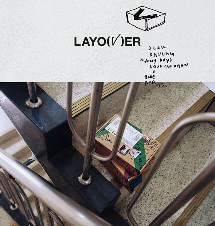 Official Layover BTS V Taehyung Album - Purple Version, Layover V Album 